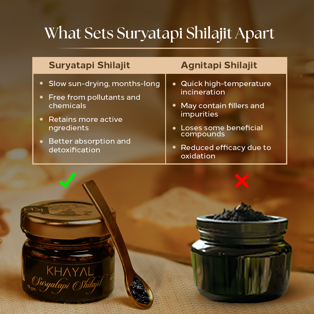 Suryatapi Shilajit | 100% Pure Himalayan Resin | For Men and Women