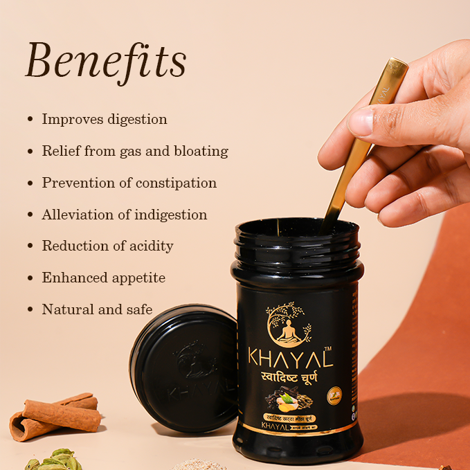 Khayal Swadisht Churan | For peak gut health | 100% Natural ingredients